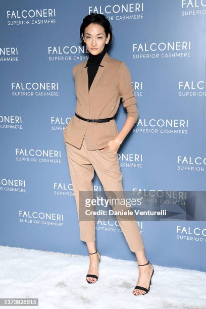 Ai Tominaga attends the Falconeri fashion show on September 11, 2019 in Verona, Italy.