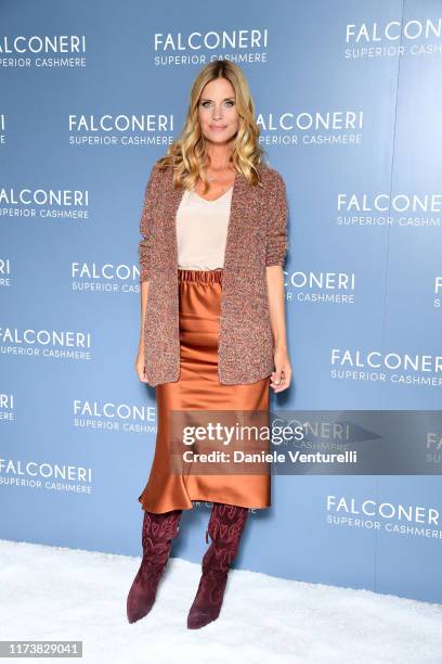 Filippa Lagerback attends the Falconeri fashion show on September 11, 2019 in Verona, Italy.