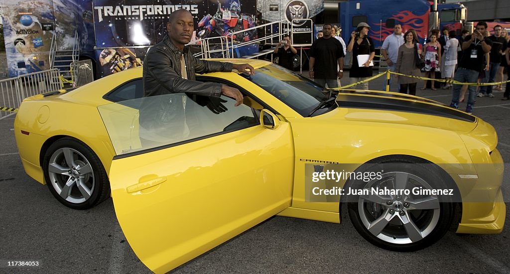 Tyrese Gibson Attends "Transformers: Dark Of The Moon" Premiere In Madrid