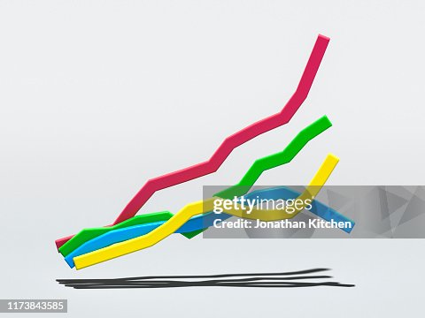 Multi Coloured Graph High-Res Stock Photo - Getty Images