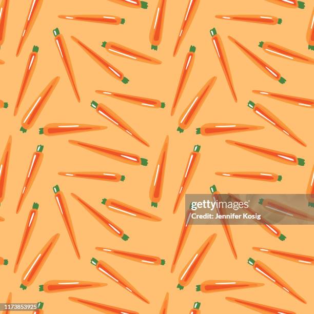 nahtlose karotten-illustration-muster - carrot cake stock-grafiken, -clipart, -cartoons und -symbole