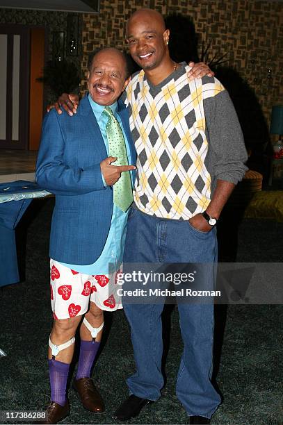 Damon Wayans from "My Wife and Kids" and Sherman Hemsley from "The Jeffersons" were on hand to participate in the taping of promos for the 2006 TV...