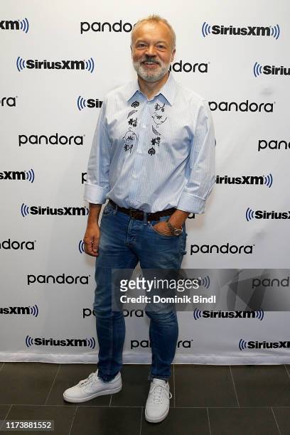 Graham Norton visits SiriusXM Studios on September 11, 2019 in New York City.