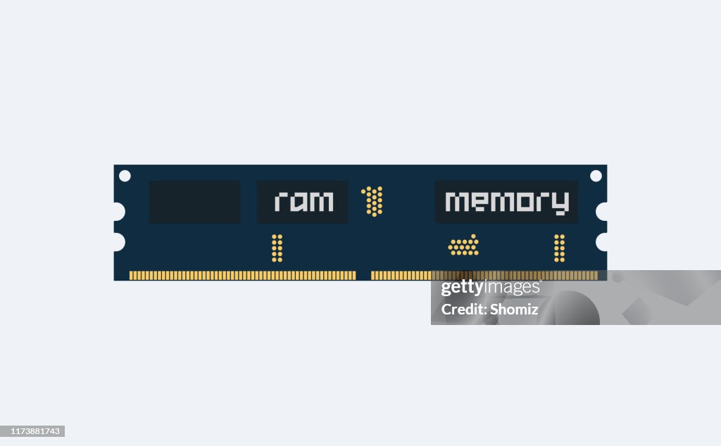 Computer Memmory Vector Computer Memory High-Res Vector Graphic - Getty Images
