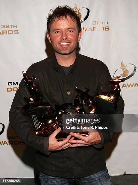 Chris Tomlin, Winner Artist of the Year during 38th Annual GMA DOVE Awards - Press Room at Grand Old Opry in Nashville, United States, United States.