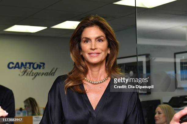 Cindy Crawford attends the Annual Charity Day Hosted By Cantor Fitzgerald, BGC and GFI on September 11, 2019 in New York City.