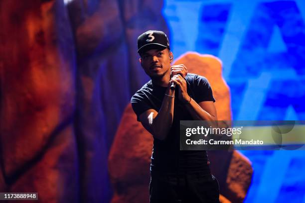 Chance The Rapper performs onstage at the BET Hip Hop Awards 2019 at Cobb Energy Center on October 5, 2019 in Atlanta, Georgia.