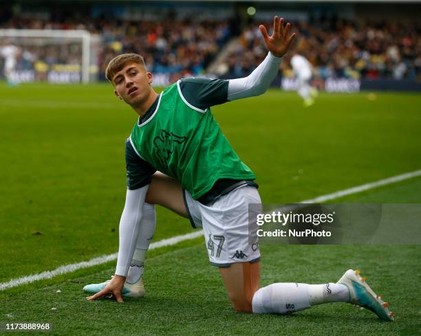 Jack Clarke of Leeds United during English Sky Bet Championship between Millwall and Leeds United at The Den , London, England on 05 October 2019