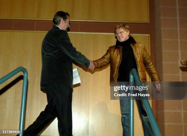 Robert Redford, President and Founder of Sundance Institute and Geoffrey Gilmore