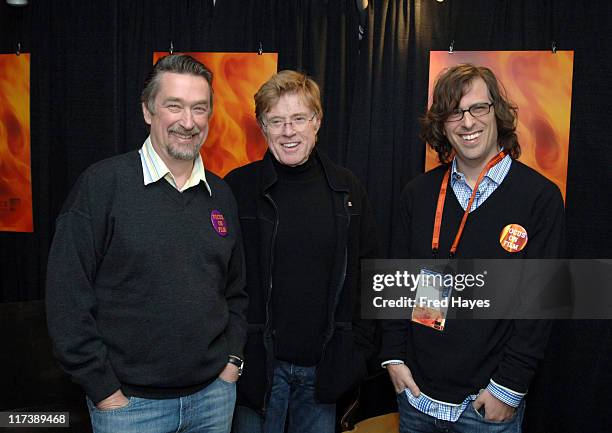 Geoffrey Gilmore, Director of Sundance Film Festival, Robert Redford, President and Founder of Sundance Institute and Brett Morgen, director of...