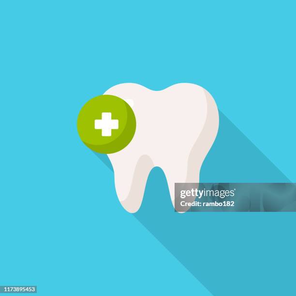 tooth flat icon. pixel perfect. for mobile and web. - toothpaste isolated stock illustrations