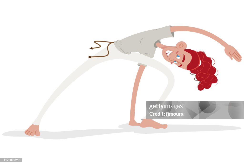 Playing capoeira Brazil
