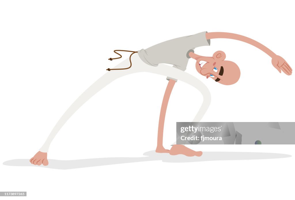 Playing capoeira Brazil