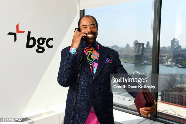Walt "Clyde" Frazier attends Annual Charity Day Hosted By Cantor Fitzgerald, BGC and GFI - BGC Office – Inside on September 11, 2019 in New York City.