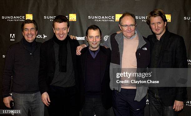 Andy Harris, Peter Morgan, Colin calendar, Jim Braodbent and Tom Hooper