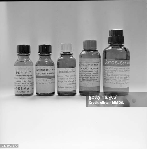 Amphetamine containing slimming remedies from Appenzell 1965