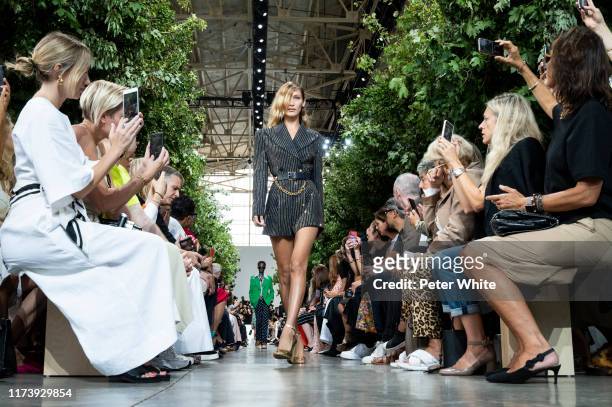 Bella Hadid walks the runway during the Michael Kors Collection Spring 2020 Runway Show on September 11, 2019 in New York City.