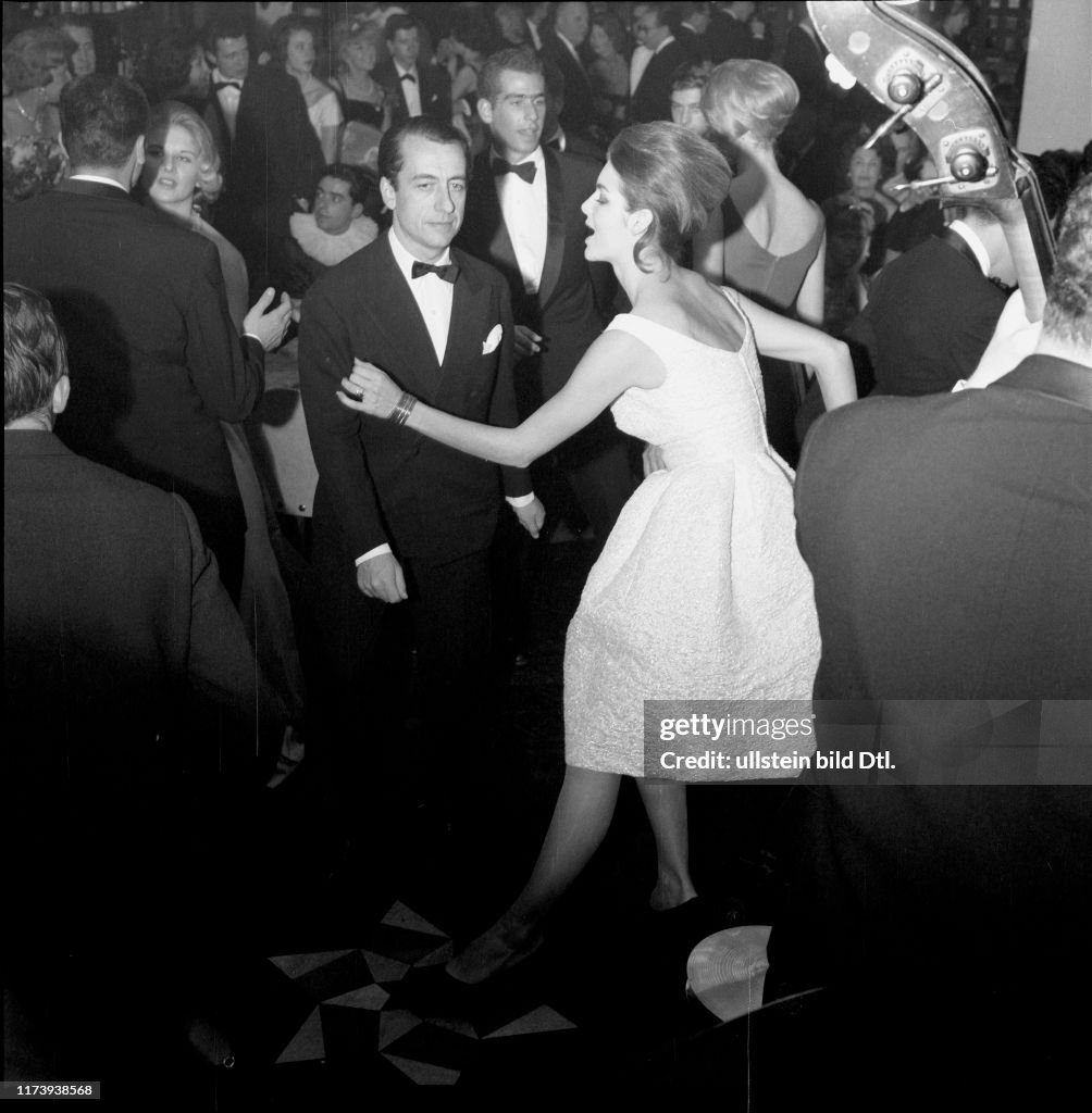New Year's Eve party in Hotel Palace in Gstaad, 1961