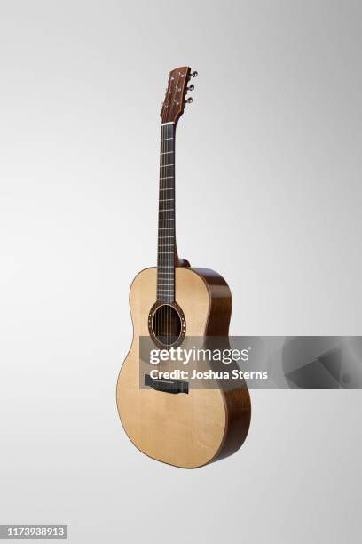 acoustic guitar - acoustic guitar white background stock pictures, royalty-free photos & images