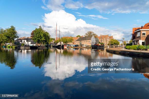 clouds over meppel, the netherlands - drenthe stock pictures, royalty-free photos & images