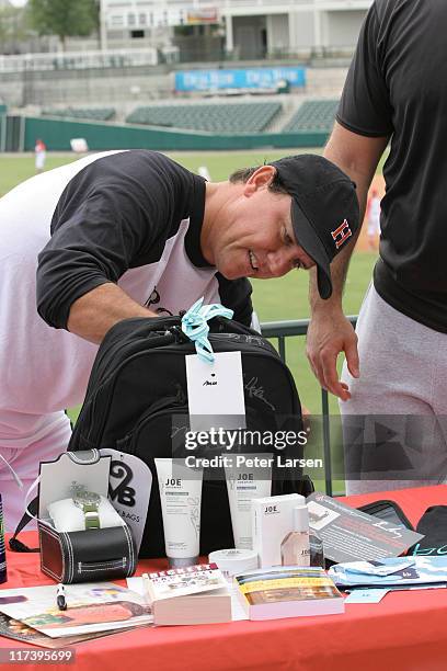 Charlie McKinney during Klein Creative Communications Provides Gift Bags at the 2006 Reebok Heroes Celebrity Baseball Game at Dr. Pepper Ballpark in...