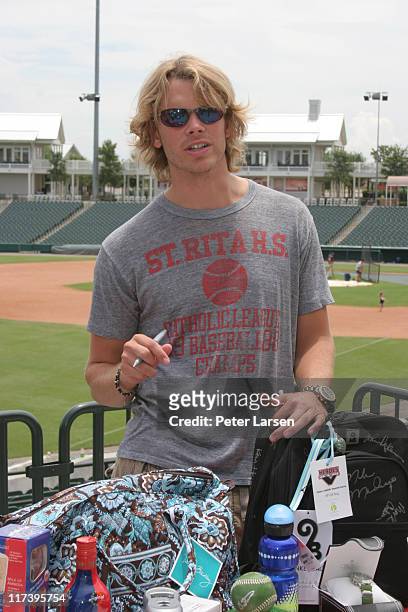 Eric Christian Olsen during Klein Creative Communications Provides Gift Bags at the 2006 Reebok Heroes Celebrity Baseball Game at Dr. Pepper Ballpark...