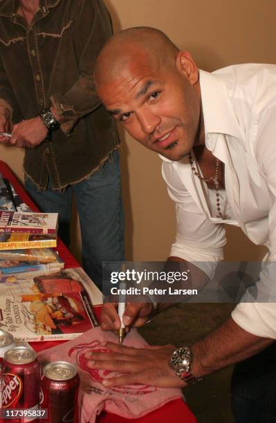 Amaury Nolasco "Prison Break" during Klein Creative Communications Provides Gift Bags at the 2006 Reebok Heroes Celebrity Baseball Game at Dr. Pepper...