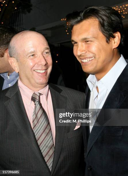 Earl Greenburg, Fesival Chaiman and Adam Beach during Palm Springs International Film Festival and Los Angeles Confidential Cocktail Reception at...