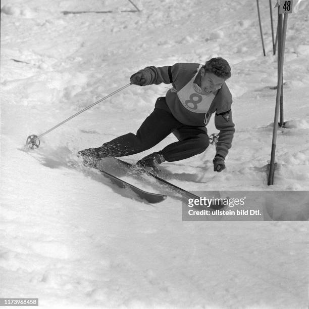 Ski World Cup 1956/57, man slalom in Chamonix 1957: Guy Périllat Ski World Cup 1956/57, man slalom in Chamonix 1957: Guy Périllat