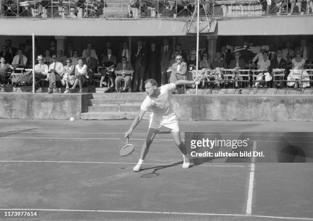 Davis Cup 1955 Switzerland - Sweden in Montreux: Lennart Bergelin