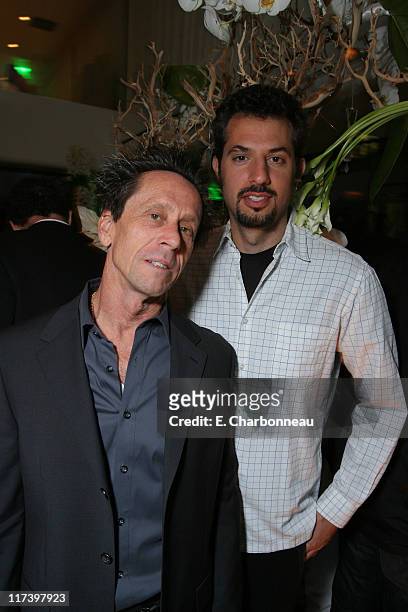 Brian Grazer and Guy Oseary during Pharrell Williams Dinner in celebration of the Los Angeles Film Festival Hosted by Bombay Sapphire at Mr. Chows in...