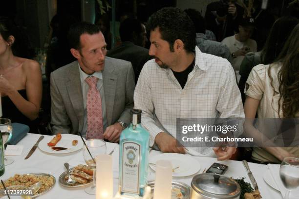 Scott Weiland and Guy Oseary during Pharrell Williams Dinner in celebration of the Los Angeles Film Festival Hosted by Bombay Sapphire at Mr. Chows...