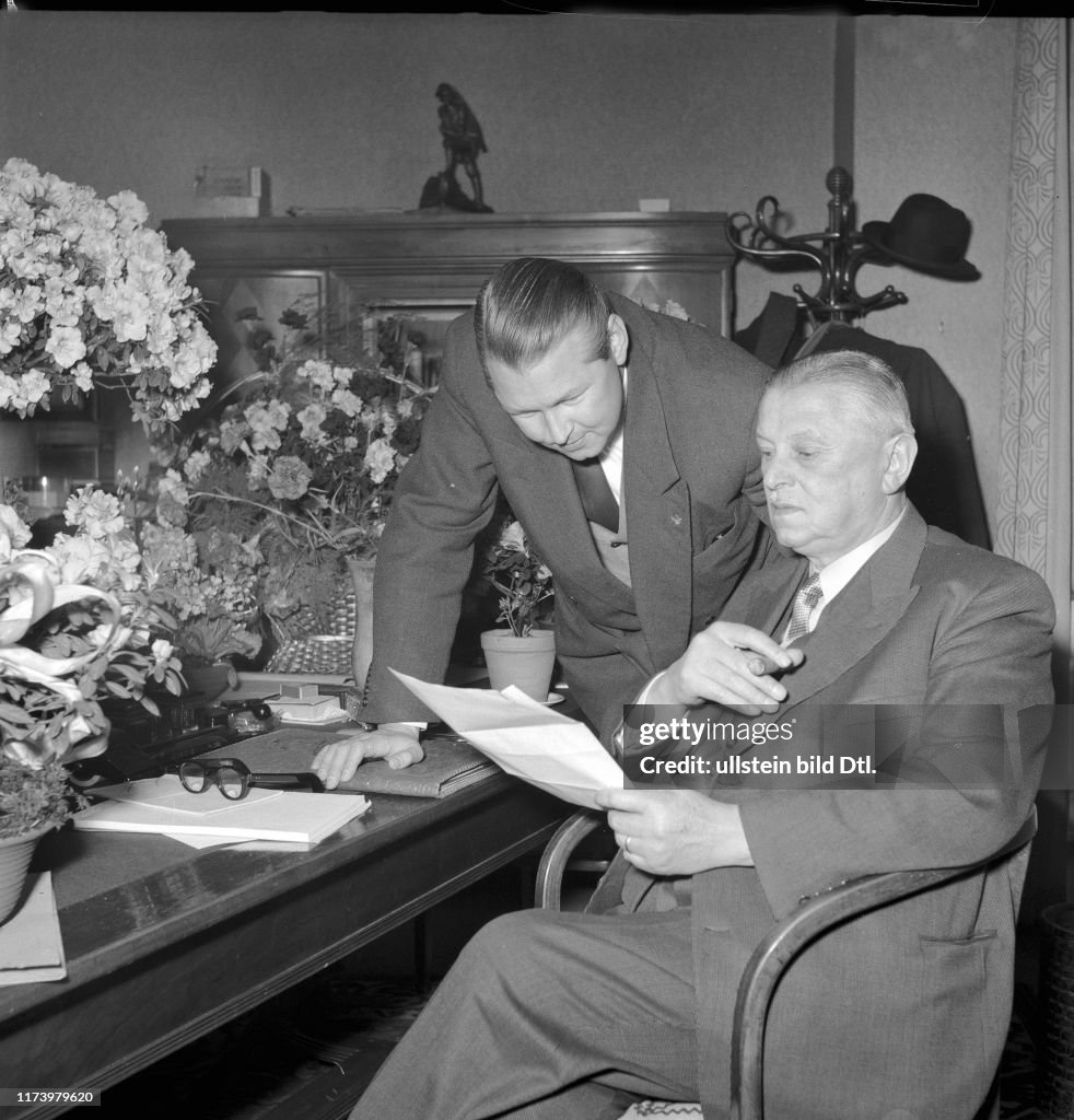 Otto Daetwyler, financier at his 70th birthday 1952