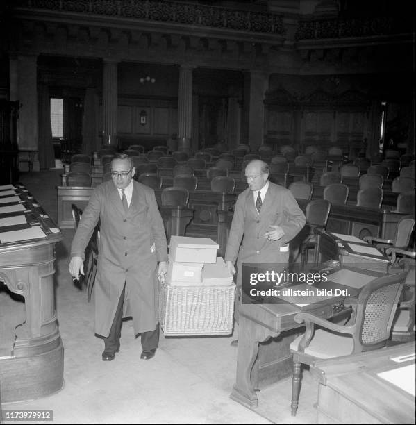 Bundeshaus, Vorbereitung Session; 1960