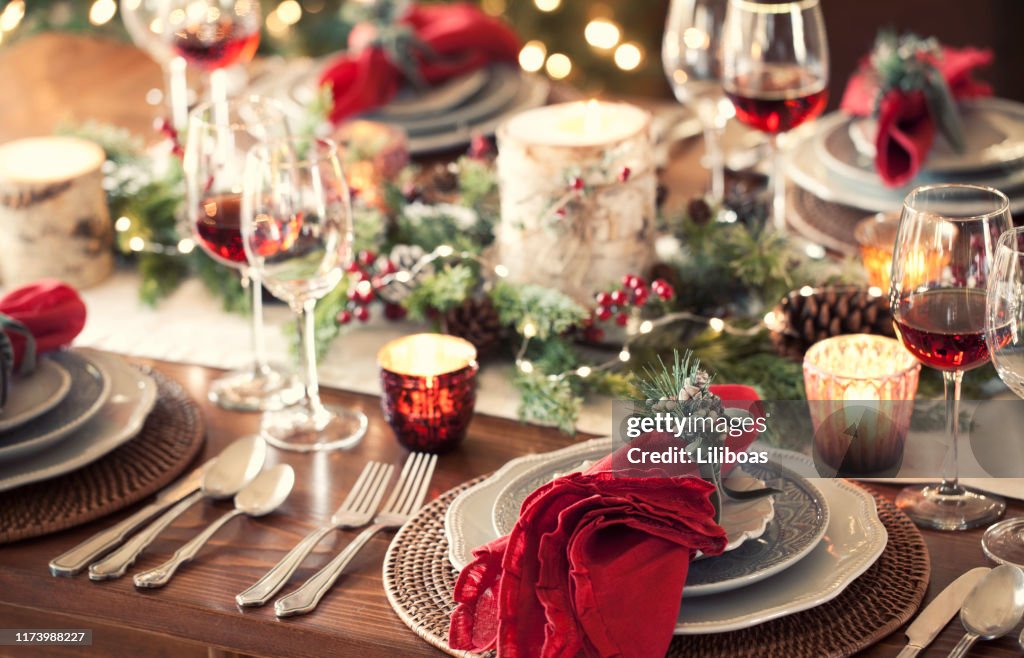 Jantar do feriado do Natal