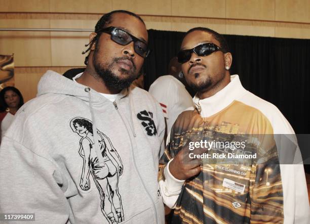 Kjugo and T-Mo of Goodie Mob during Radio One Presents 2nd Annual Dirty Awards - Red Carpet Arrivals at Georgia International Convention Center in...