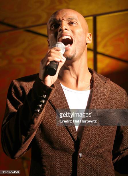 Kenny Lattimore during Groovevolt.com Presents Kenny Lattimore and Chante Featuring Jeremiah - Sponsored by Azzure and Hypnotic at Gyspy Tea Room in...