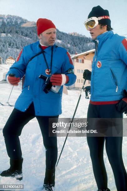 Ski World Champ. Val Gardena 1970: Karl Glatthard, Bernhard Russi