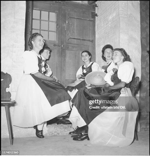 Princess Margaret visits Castle Chillon, 1949