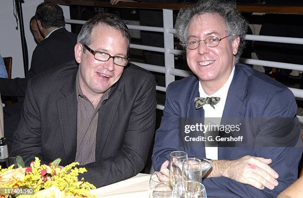 Ted Hope and James Schamus during 14th Annual Hamptons International Film Festival - Industry Toast to Ted Hope at East Hampton Point in East...