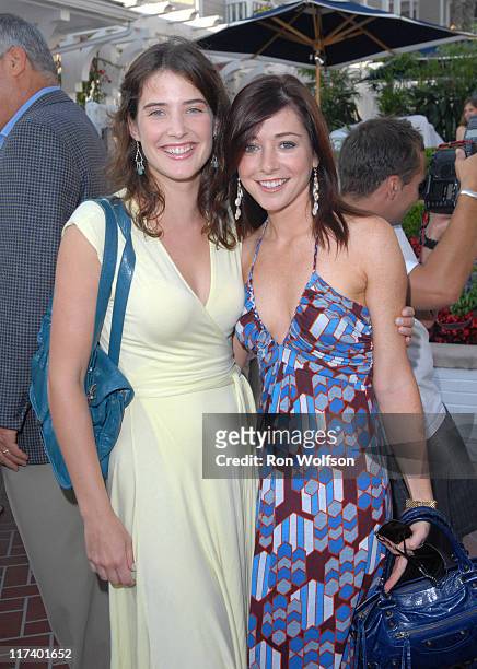 Cobie Smulders and Alyson Hannigan during 20th Century Fox Television Producers and Stars Party at Shutters on the Beach in Venice, California,...