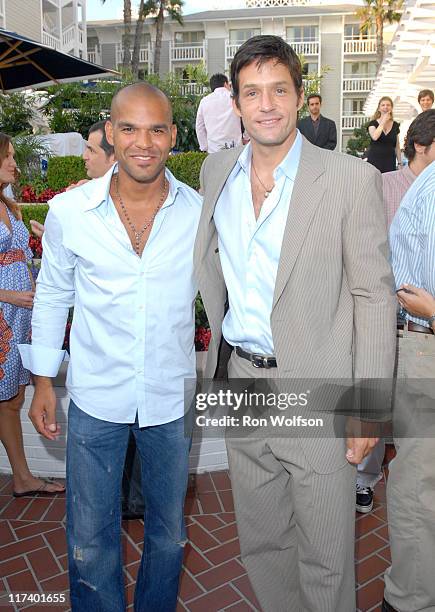 Amaury Nolasco and Josh Hopkins during 20th Century Fox Television Producers and Stars Party at Shutters on the Beach in Venice, California, United...