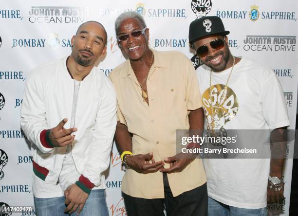 Johnta Austin, Jermaine Dupri & George Daniels during Virgin and Bombay Sapphire Chicago Showcase for Johnta Austin with Jermaine Dupri - August 8,...