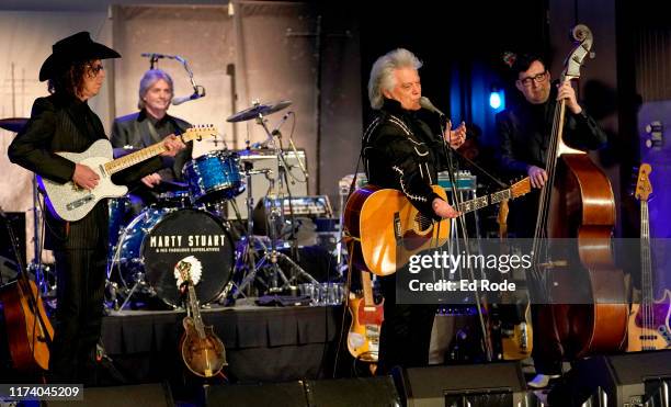 Marty Stuart performs with his Fabulous Superlatives at the First of Three Shows as Artist-in-Residence at Country Music Hall of Fame and Museum on...