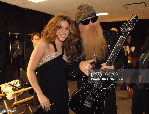 Shakira with Billy Gibbons from ZZ Top **Exclusive Coverage**