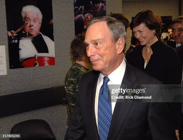 Michael Bloomberg, Mayor of New York City during The 7th Annual Latin GRAMMY Awards - Backstage and Audience at Madison Square Garden in New York...