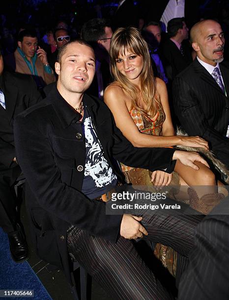 Cabas and guest during The 7th Annual Latin GRAMMY Awards - Backstage and Audience at Madison Square Garden in New York City, New York, United States.
