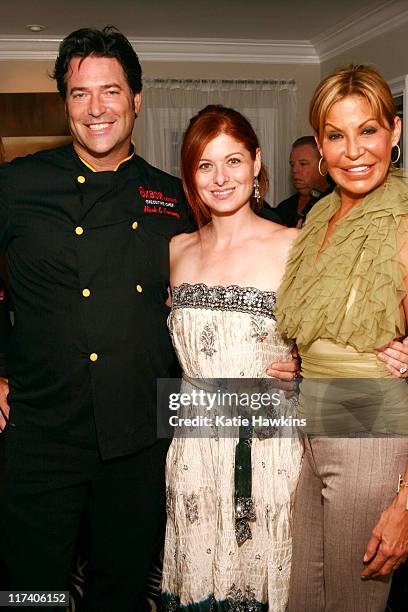 Mark Kearney, Debra Messing and Vivian Turner during The Mark Kearney Group and Vivian Turner Styles "Iced Out" Luxury Suite - Day 1 at Private...