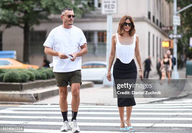 Christine Centenera is seen outside the Marc Jacobs show during New York Fashion Week S/S20 on September 11, 2019 in New York City.