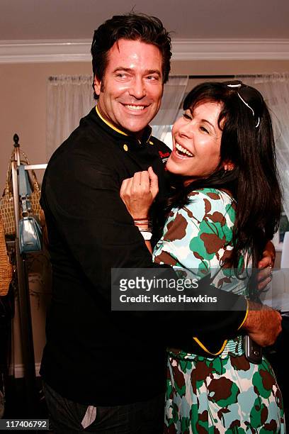 Mark Kearney and Maria Conchita Alonso during The Mark Kearney Group and Vivian Turner Styles "Iced Out" Luxury Suite - Day 1 at Private Estate in...